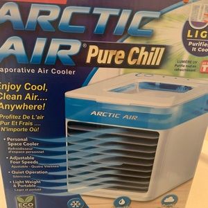 Arctic air pure chill,mini,portable air cooler fan with3speeds brand new in box